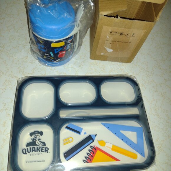 NIB Quaker Thermal Food Jar and Snack Box - Picture 15 of 15